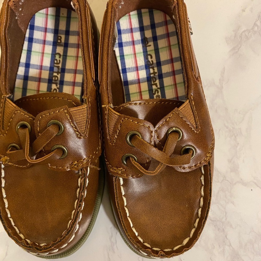 Carters Toddler Loafer/Boat Shoes, Size 8.